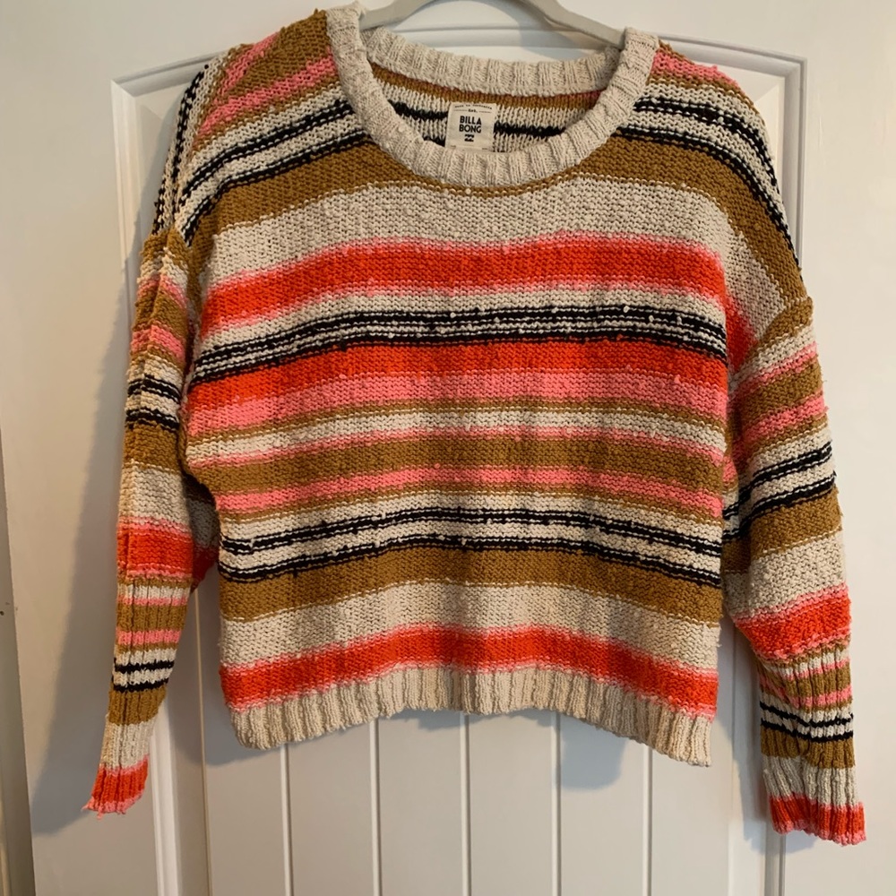 Multi color striped  sweater